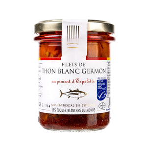 
                  
                    Filets de thon blanc Germon - piment Espelette
                  
                